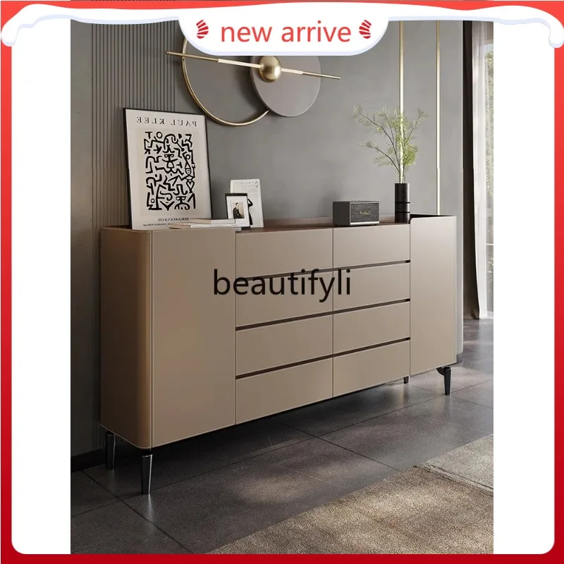 

D2520 Modern solid wood porch cabinet living room multi-functional tea locker bedroom bedside cabinet