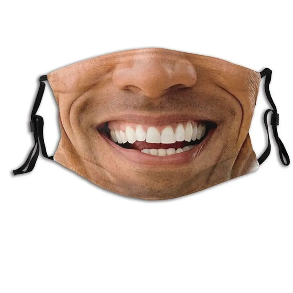 Facial Expression 3D Three-dimensional Mask Personality Breathable Funny Printed Mask Creative Printed Party Cosplay Mask Unisex