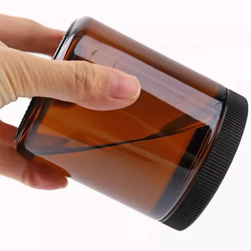 1PCS Soil sampling bottle brown wide mouth glass bottle sample bottle soil bottle 60ml100ml250ml500ml1000ml view 3