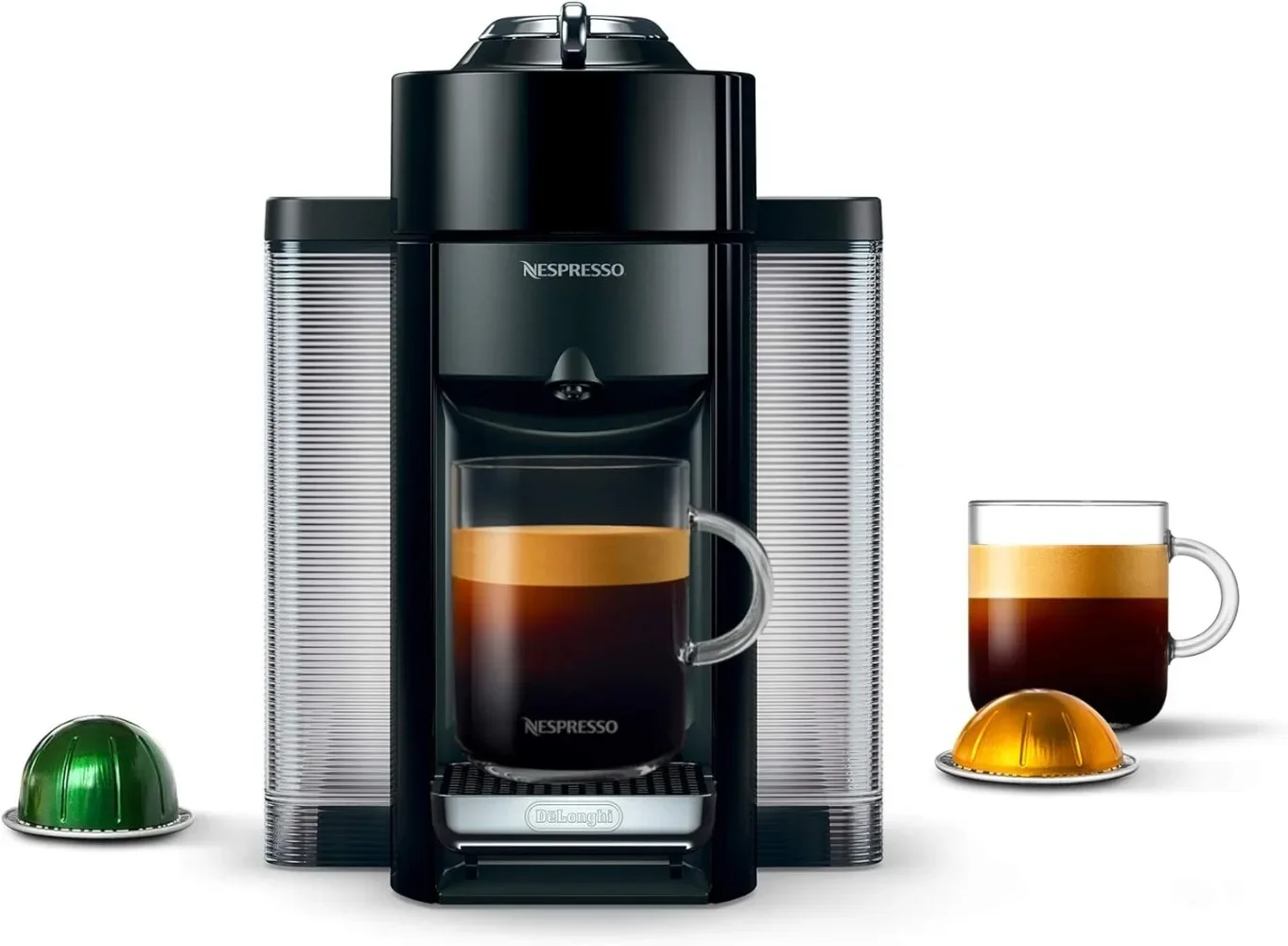 Vertuo Coffee and Espresso Machine by De'Longhi, Piano Black