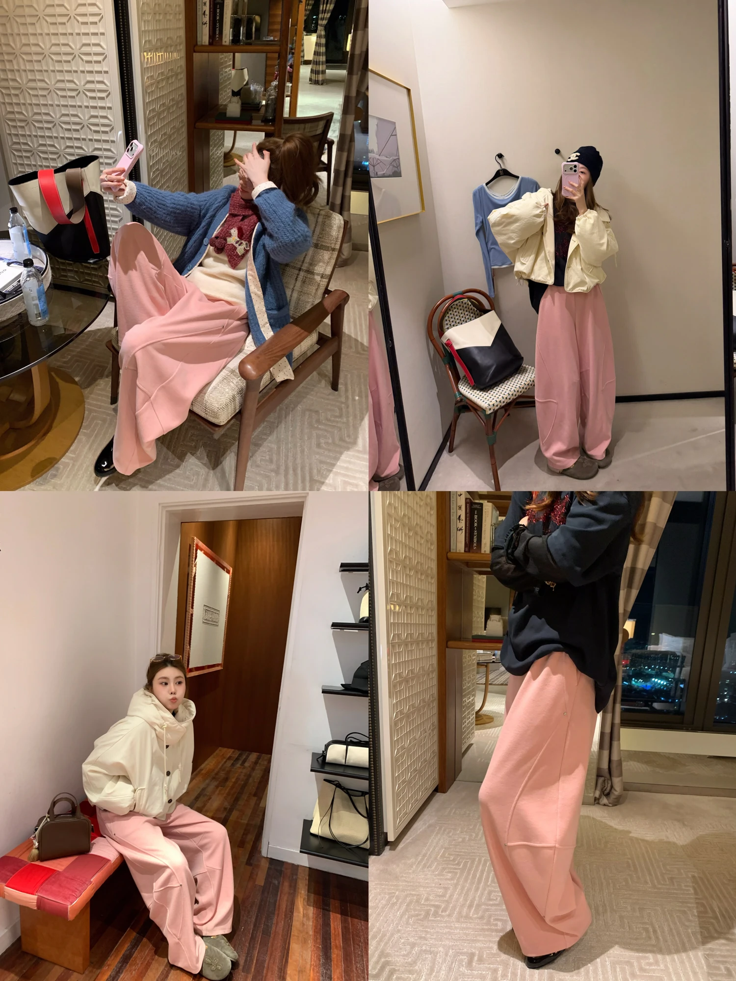 

Realzz Official Comfortable Trousers Elastic Soft Slimming Casual Pants Versatile Loose Fit Straight Leg l Waist