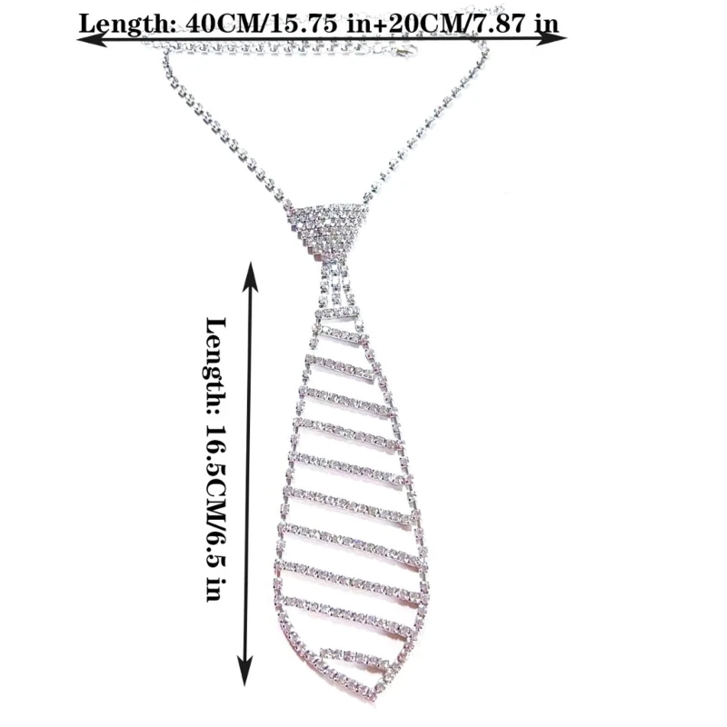 U0DC Vòng cổ Crystal Crystal Crystal Tie Tie Nehinestones Trang sức