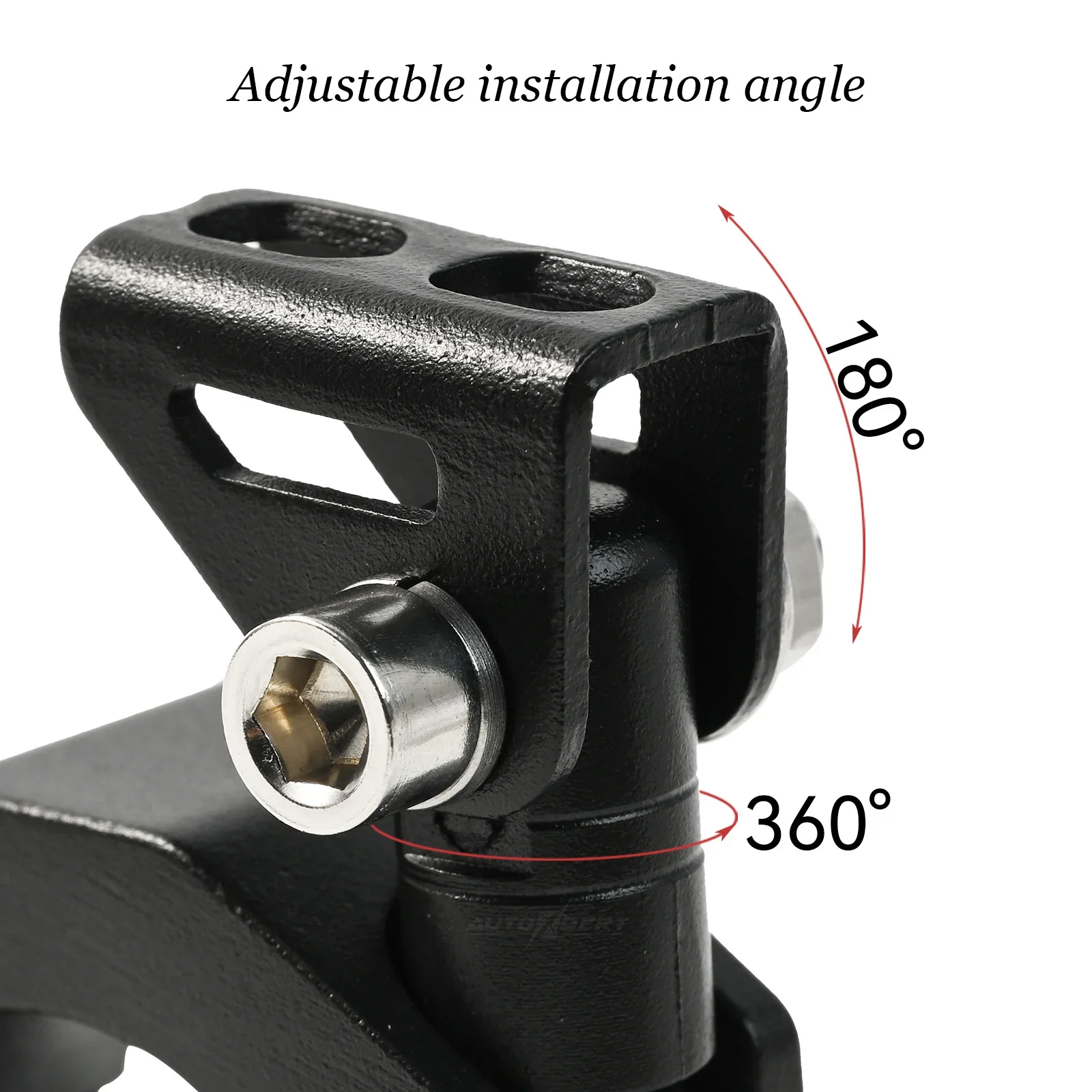 2pcs Motorcycle LED Headlight Spotlight Mount Bracket Fog Light Auxiliary Lamp Bumper Clamps Holder Accessories Easy to Install