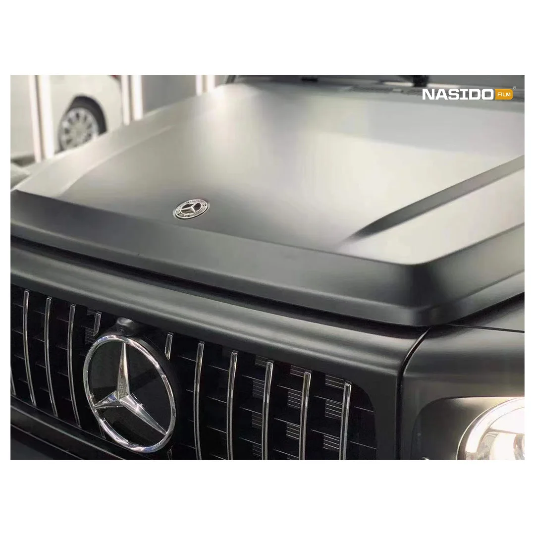 

NASIDO ТПУ-матовая черная автомобильная пленка против царапин, высокоэластичная, меняющая цвет, виниловая пленка PPF для автомобильной пленки