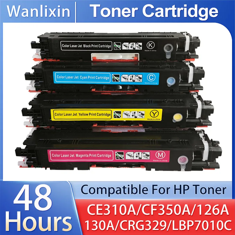 CE310 CE310A 126A 126 Compatible Color Toner Cartridge For HP CP1025 M275 200 Color MFP M175a M175nw LBP7010C LBP7018C CRG329