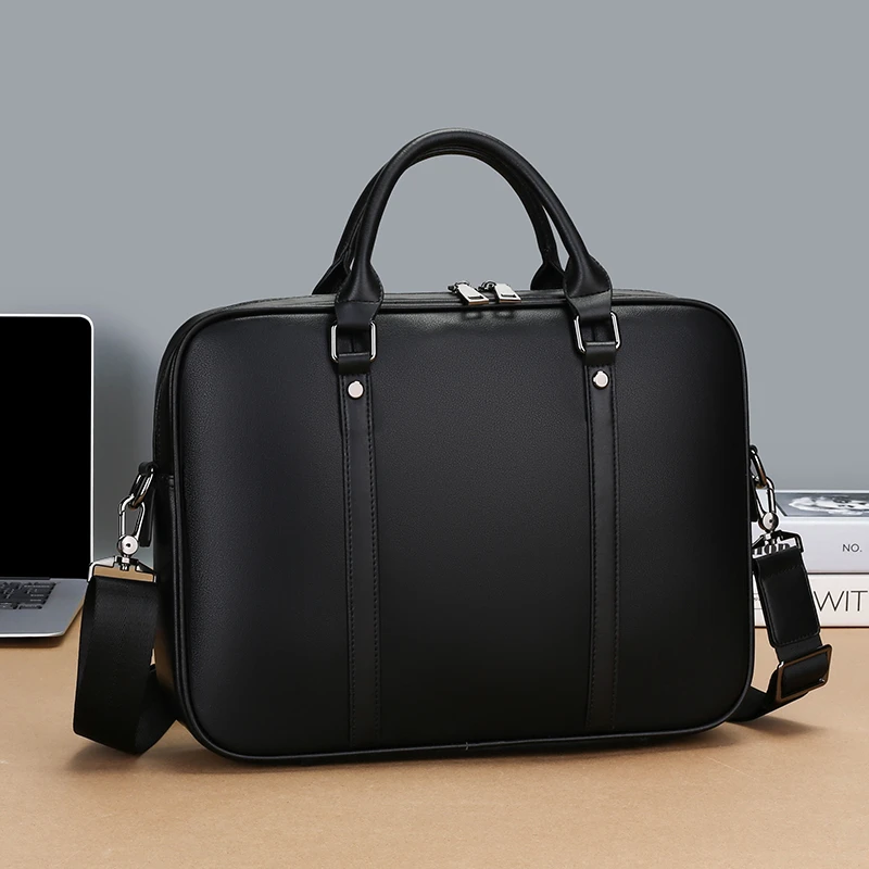 

Men's Luxury Genuine Leather Handbag Business Office Travel Briefcase High Quality Original Shoulder Bag сумка 가방