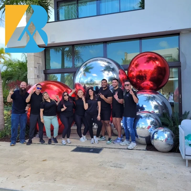 Custom Sizes Shiny Metallic Inflatable Mirror Balls for Party Event Supply Toys