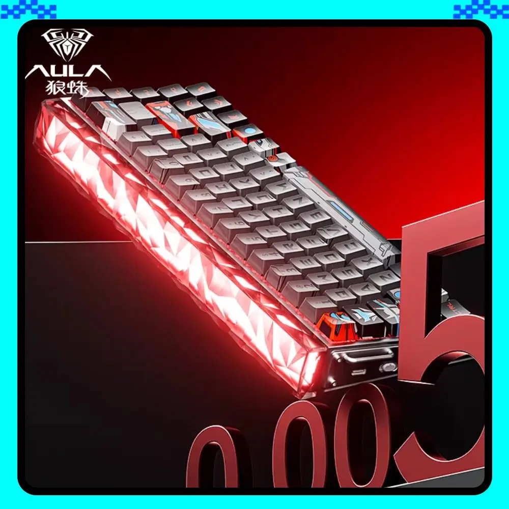 Aula Hero68air Magnetic Switch Keyboard Three Mode Wireless Bluetooth  E-sports Gaming Mechanical Keyboard 0.125ms Low Delay FPS