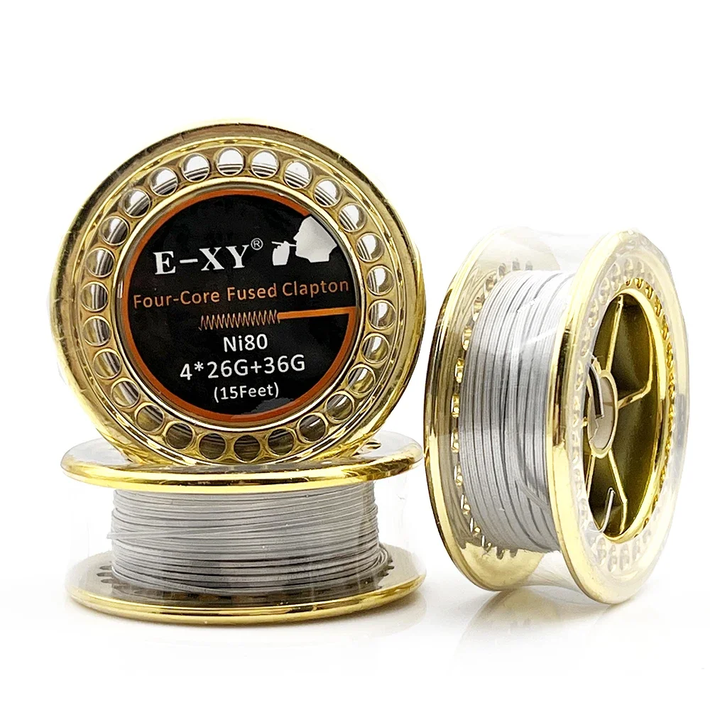 Ni80 Wire Clapton Fused Double Triple Four Core Heating Coil Jig 26G 15 Feet for RDA RBA Prebuilt Tools