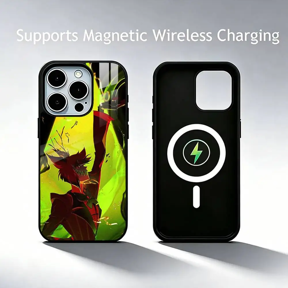 A-Alastor The Radio  Phone Case For iPhone17,16,15,14,13,12,11 Plus,Pro Compatible with magnetic wireless charging