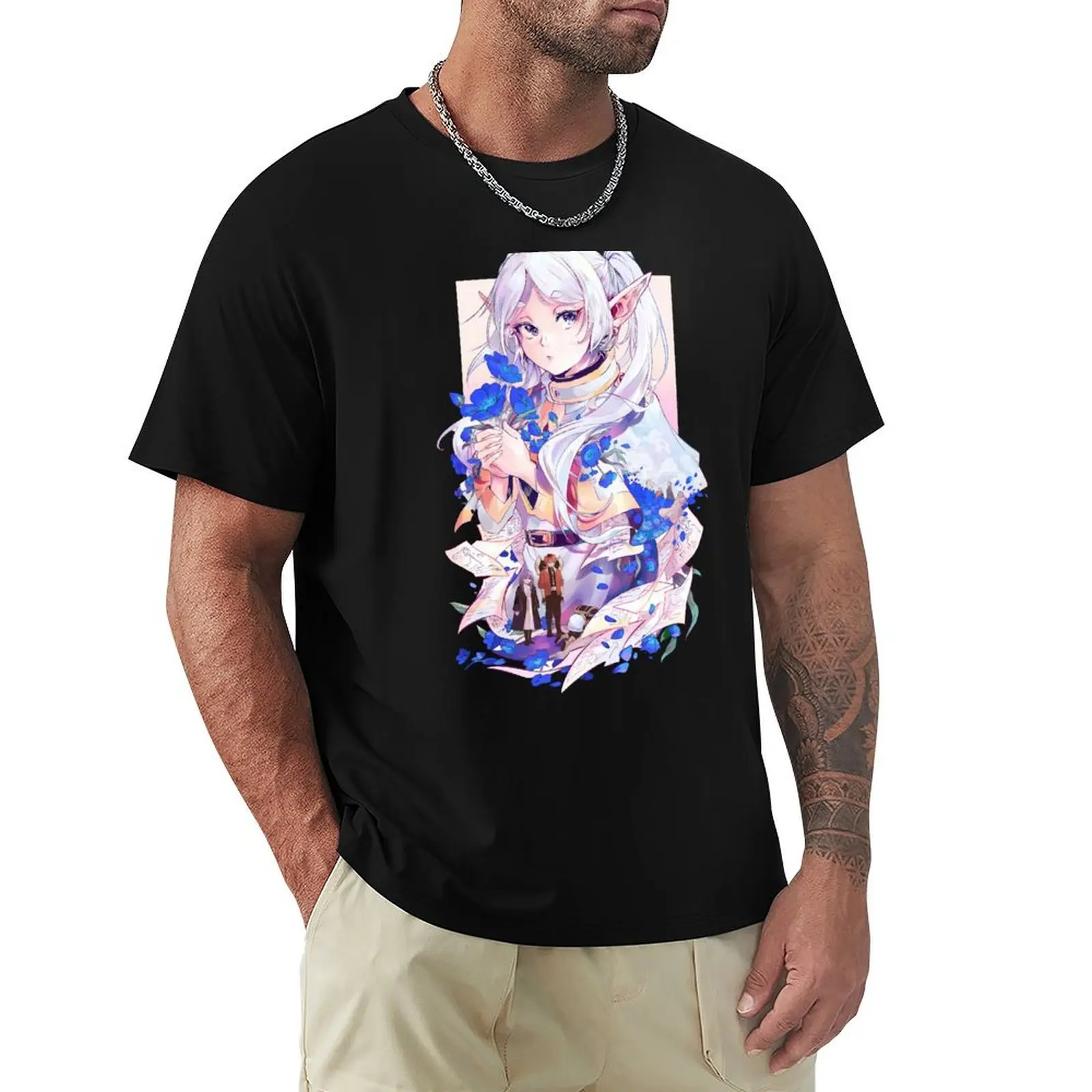 Sousou No Frieren Beyond Journeys End T-Shirt quick-drying vintage clothing for men