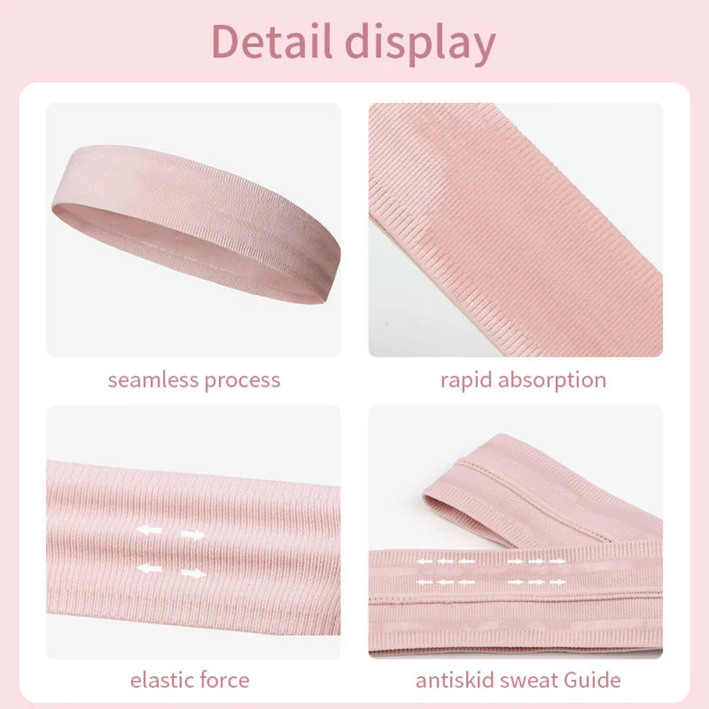 Diademas deportivas simples de secado rápido para mujer, diadema ajustable antideslizante para Yoga, gorros para correr para hombre