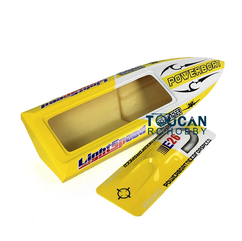 DT E26 Prepainted Electric Racing Boat Radio Control High-speed Boat KIT Hull for Advanced Player Toys Gifts Model TH02632-SMT7