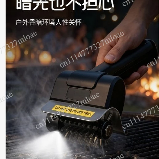 Handheld lithium battery electric barbecue brush BBQ grill brush multi-function
