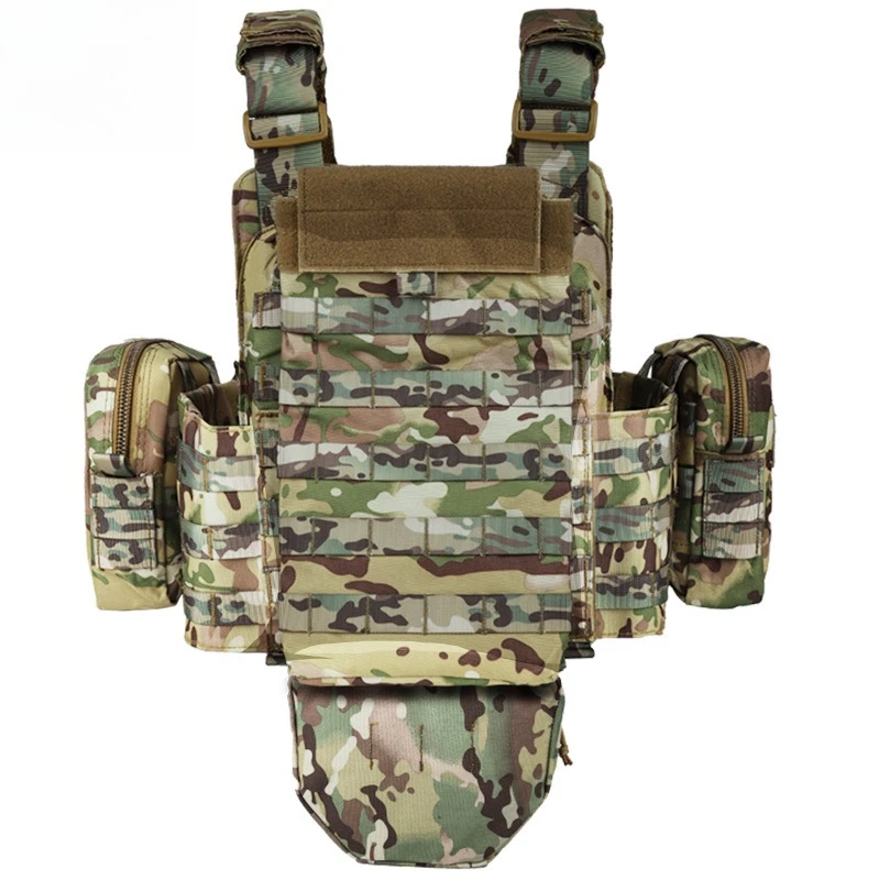 YAKEDA Outdoor Camouflage Tactical Waistcoat Multi-Functional Wear Resistant For Training Hiking New Camouflage Tactical Vest