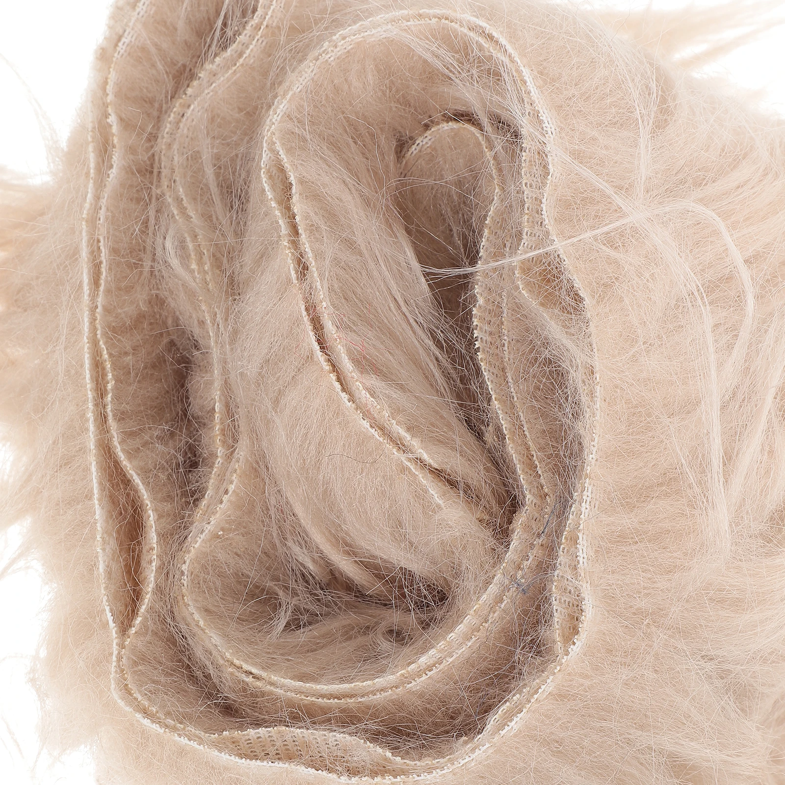 

4Pcs Acrylic Polyester Faux Fabrics Strips for Home Decor DIY Projects Gnome Beards Faux Fur Fur Fabric DIY Supply