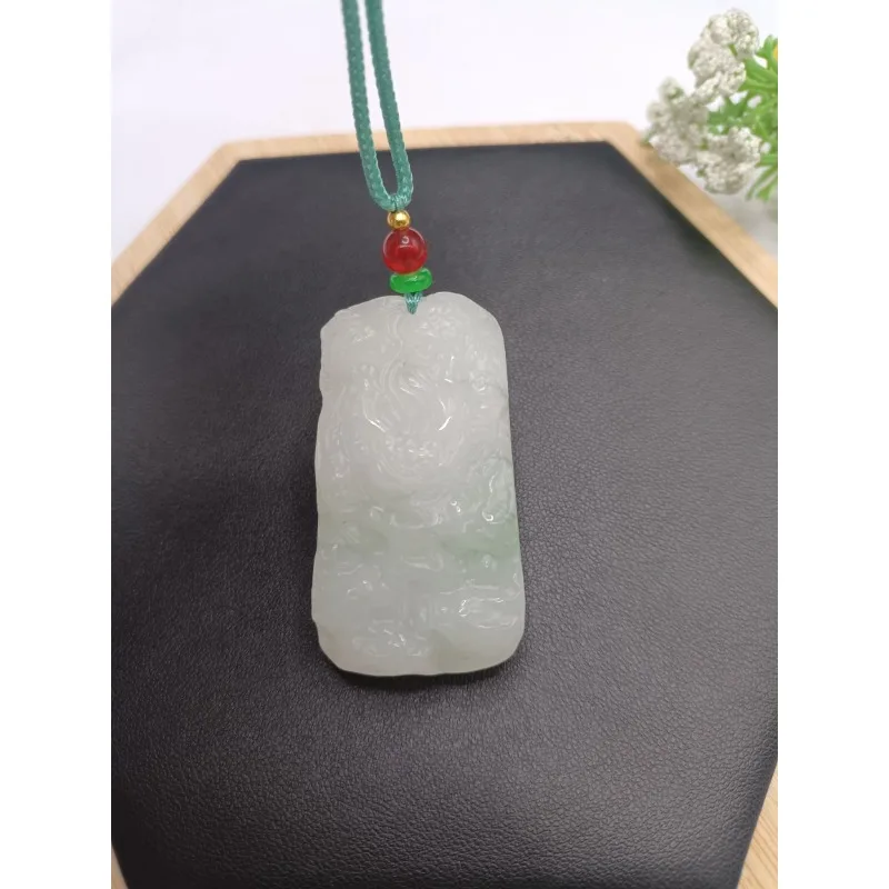 

Boutique Tianshan Cui Zodiac Dragon Pendant Jade Pendant Same for Men and Women