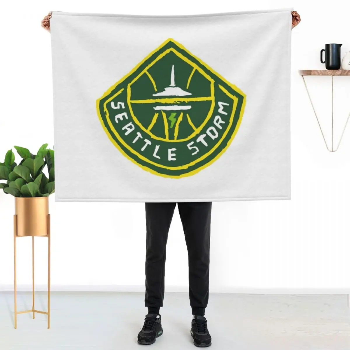 Seattle Stoooorm Throw Blanket blankets and throws Loose Warm Luxury Brand Blankets For Bed Moving Blankets