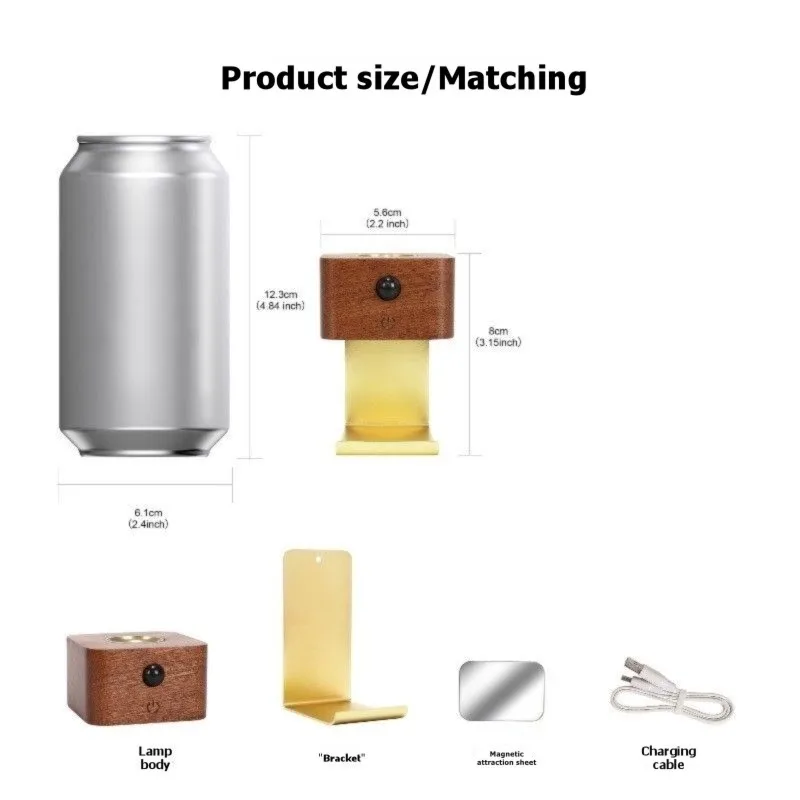 

【A38M】Мини-светильник LED с питанием от USB - Атмосферная лампа с теплым светом для украшения дома