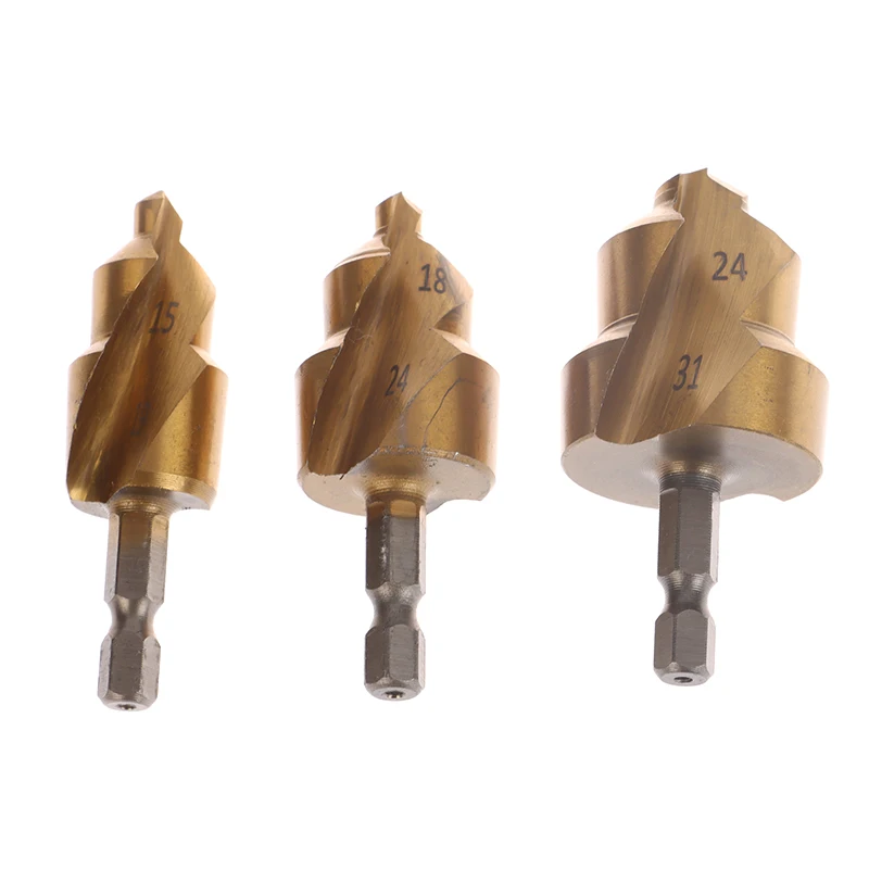 High Quality PPR Lifting Stepped Drill Bit Hexagon Shank Water Pipe Connection Tool PVC Pipe Expander Connector 20/25/32mm