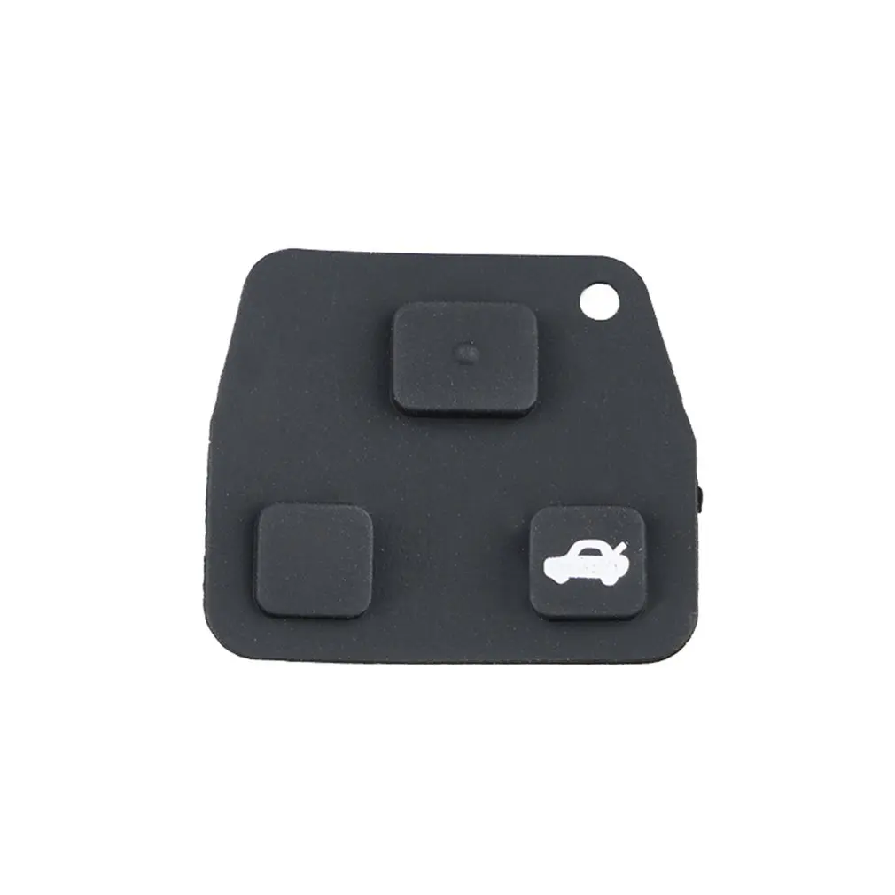 Mini Remote Key Case for Toyota Rubber pad for 2 or 3 button key fob case Yaris Corolla Avensis repair