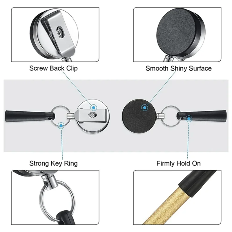 

J1UL1N 5 Packs Retractable Pen Holder Flexible Pull Pen Portable Elastic Silicone Pencil Holder Stretch Pen Holder