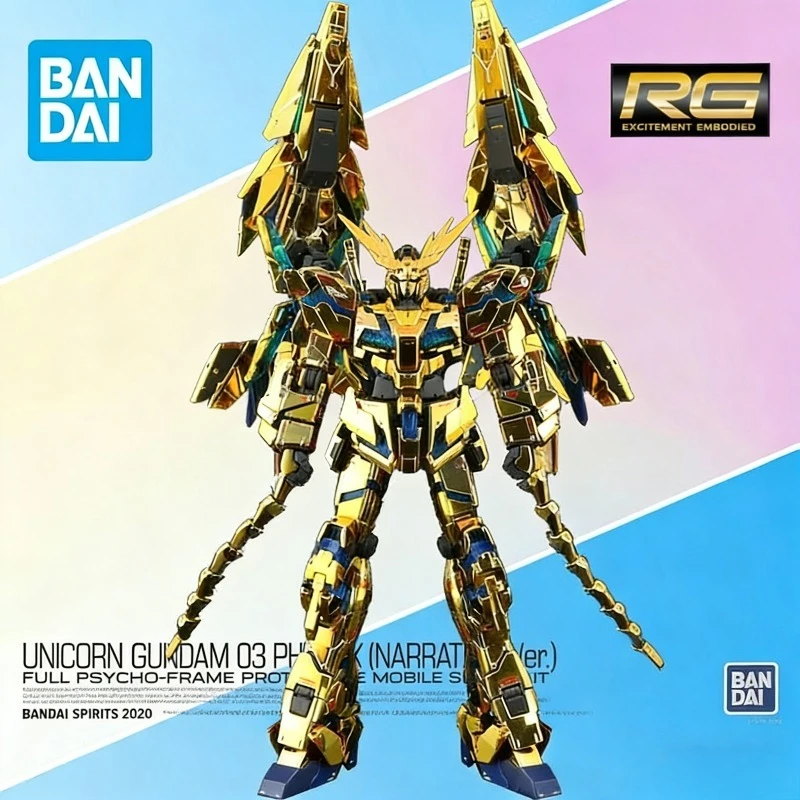 

Оригинальный набор BANDAI Real Grade RX-0 Unicorn Gundam 03 Phoenix (Narrative Ver.) Коллекционные сборные модели-фигурки