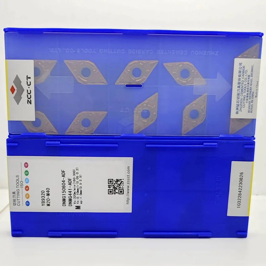 Imagem -06 - Metal Duro Cnc Inserções 10 Pcs Box Dnmg150604-adf Yb9320 Dnmg150608-adf Yb9320 Dnmg150612-adf Yb9320 Dnmg441 Dnmg442 Dnmg443 Zcc.ct de