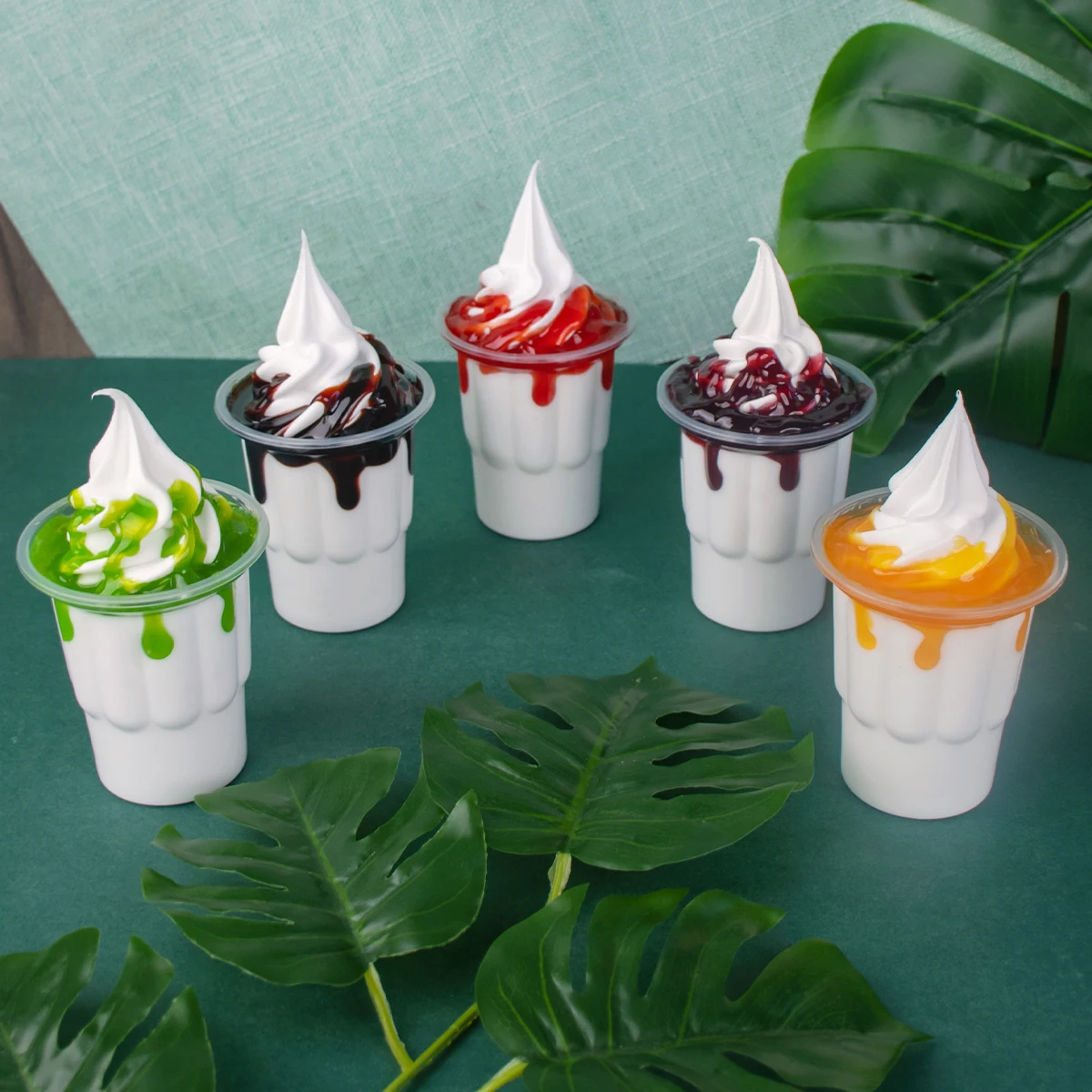 Soft Resin Artificial Icecream Simulation, Fake Ice Cream, Realistic Sundae Food, Dessert Decoration, Display Props Model,, 250m