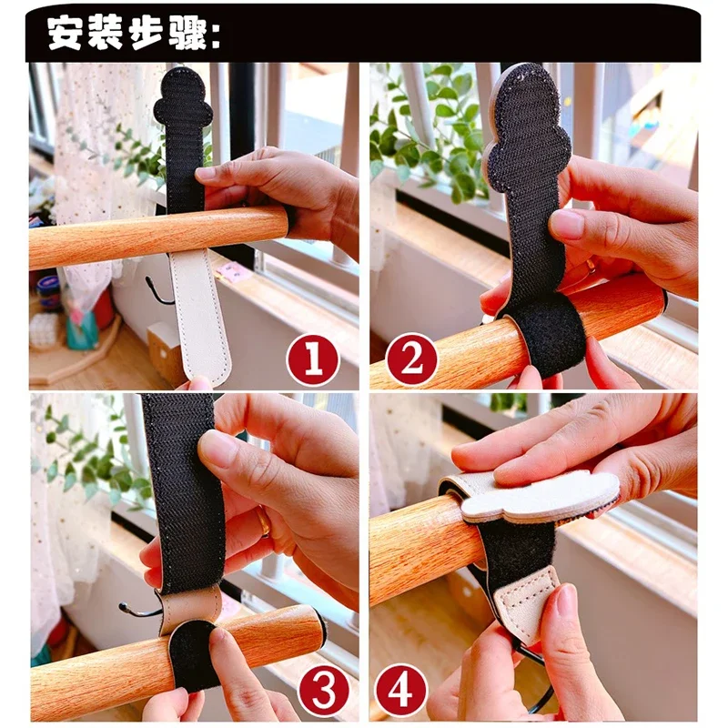 1/2pcs PU Leather Baby Bag Stroller Hook Pram Rotate 360 Degree Rotatable Cartoon Cart Organizer Pram Hook Stroller Accessories