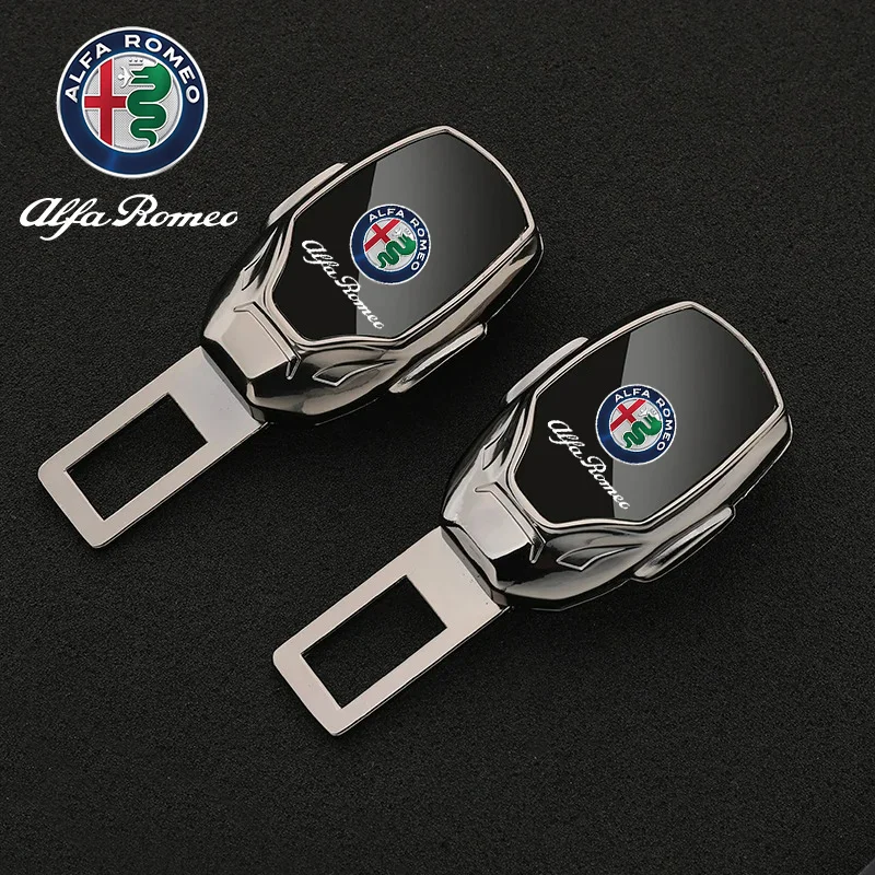 Car seat belt locker carabiner extender insurance belt insert buckle For Alfa Romeo Giulia Stelvio Giulietta 156 159 147 Mito