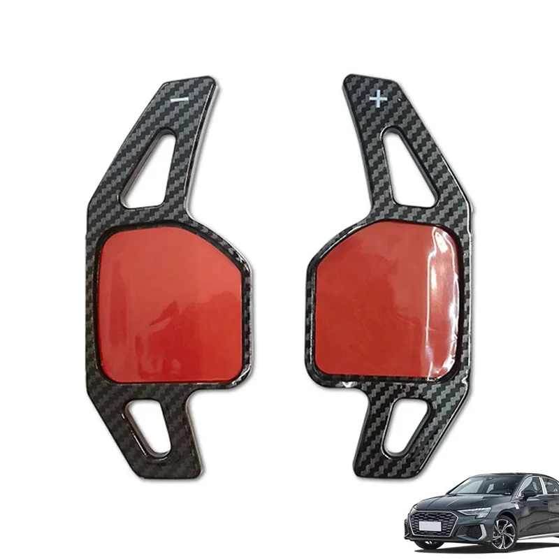 AT92-2Pcs سيارة ABS عجلة القيادة مجداف الملحقات والعتاد التحول المجاذيف ل A3 A4L A5 A6L A7 A8 S3 S5 SQ5 RS3 R8 Q3 Q5 Q7
