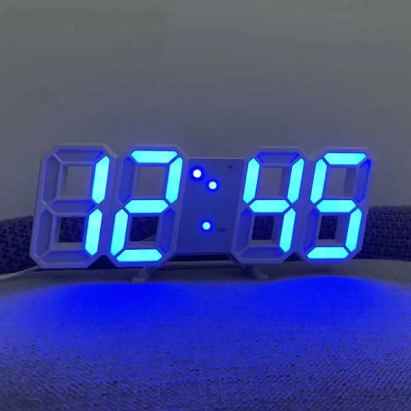 Digital Wall Clock Desk Watches Electronic Alarm Modern Home Decoration for Bedroom Decor Interior Led Table Clocks Living Room