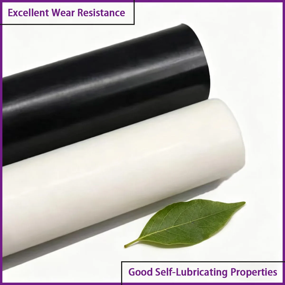 Diameter 5mm-220mm black/white POM round rod is a commonly used material for industrial transmission