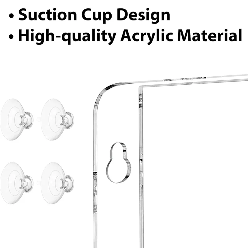 Practical-Acrylic Sign Holder 8.5X11 Inch, Acrylic Display Stand Clear Wall Mount Advertise Display Frame,Acrylic Sign Holder 4P