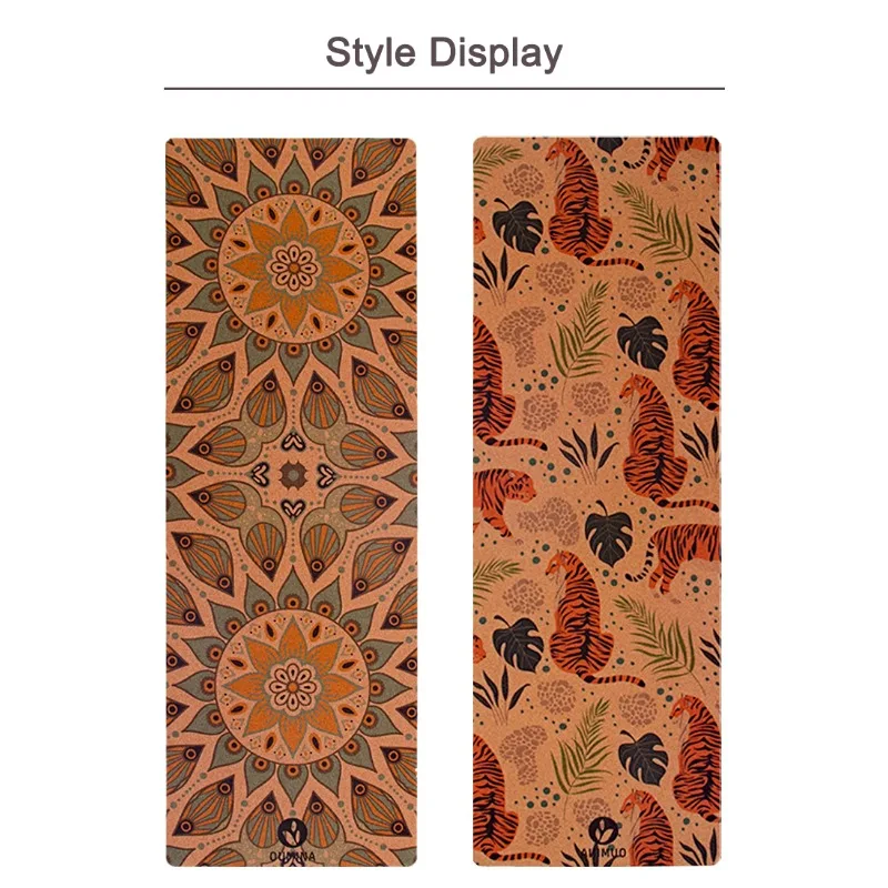 YTYIN personnalisé imprimé haute qualité écologique méditation voyage sport pliant antidérapant liège Yoga tapis de Guangdong