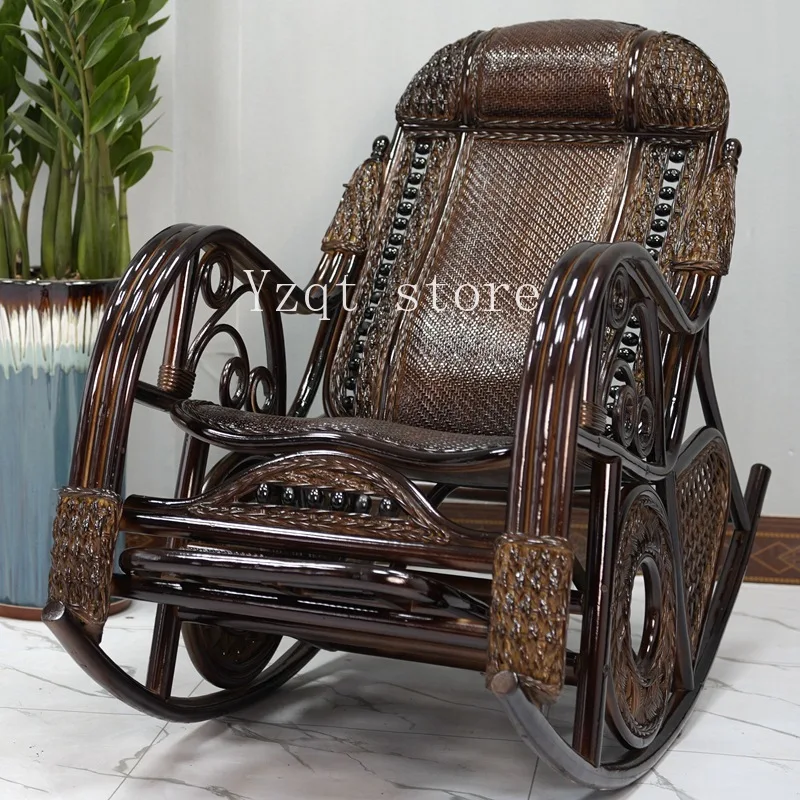 

elderly lazy chair balcony home leisure strong rattan