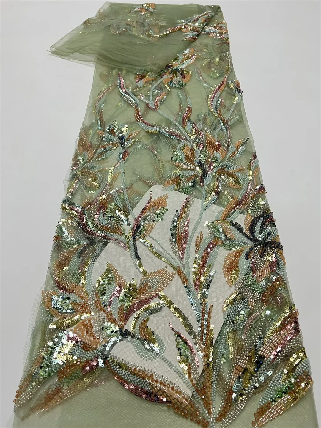 

Африканское кружево с пайетками и бисером, высококачественное французское тюлевое кружево, вышивка 2026, нигерийские кружевные ткани