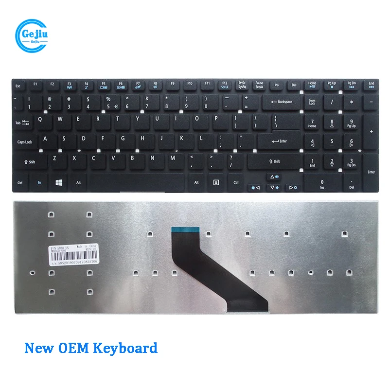 New Original Laptop Keyboard For ACER E1-522 E1-532G 532P V5-561 P255 P273 Z5WAH Z5WE3