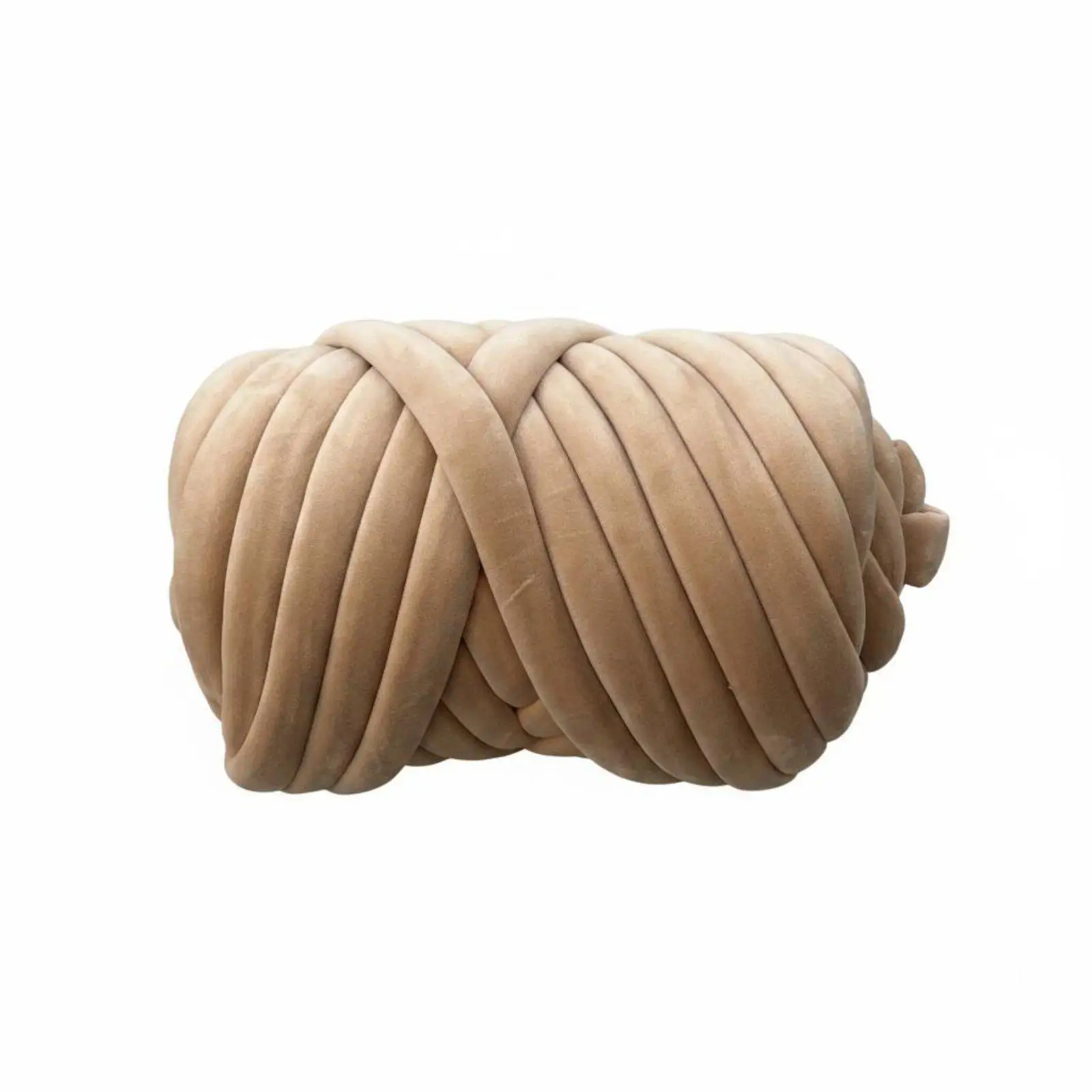 Velvet Tube Yarn Beginner Friendly Filled Yarn No Shedding Craft Material for Crafters, Beginners, Home Decor