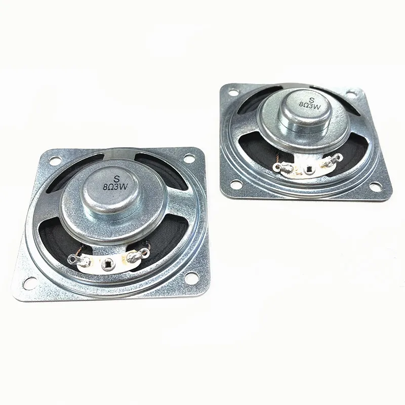 Głośnik kwadratowy 2,25 cala, 8 omów, 3W, 57mm, głośnik pełnozakresowy, krawędź wzmacniacza, głośnik domowy, głośnik DIY, klawisz, rożek, zabawka — zdjęcie produktu 2