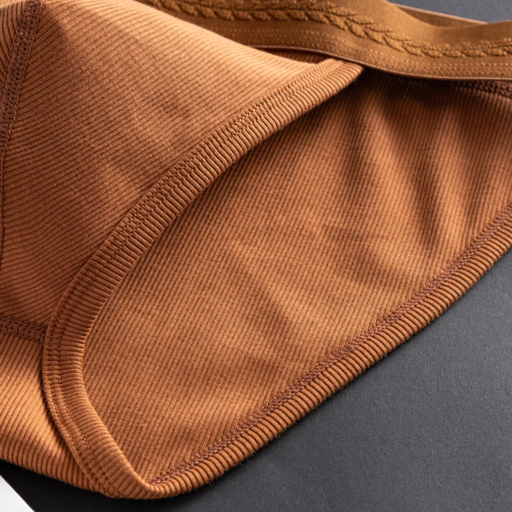 

1pc Men Panties Cotton Comfortable Briefs Low Rise Elastic Breathable Bulge Pouch Underpants Underwear For Man