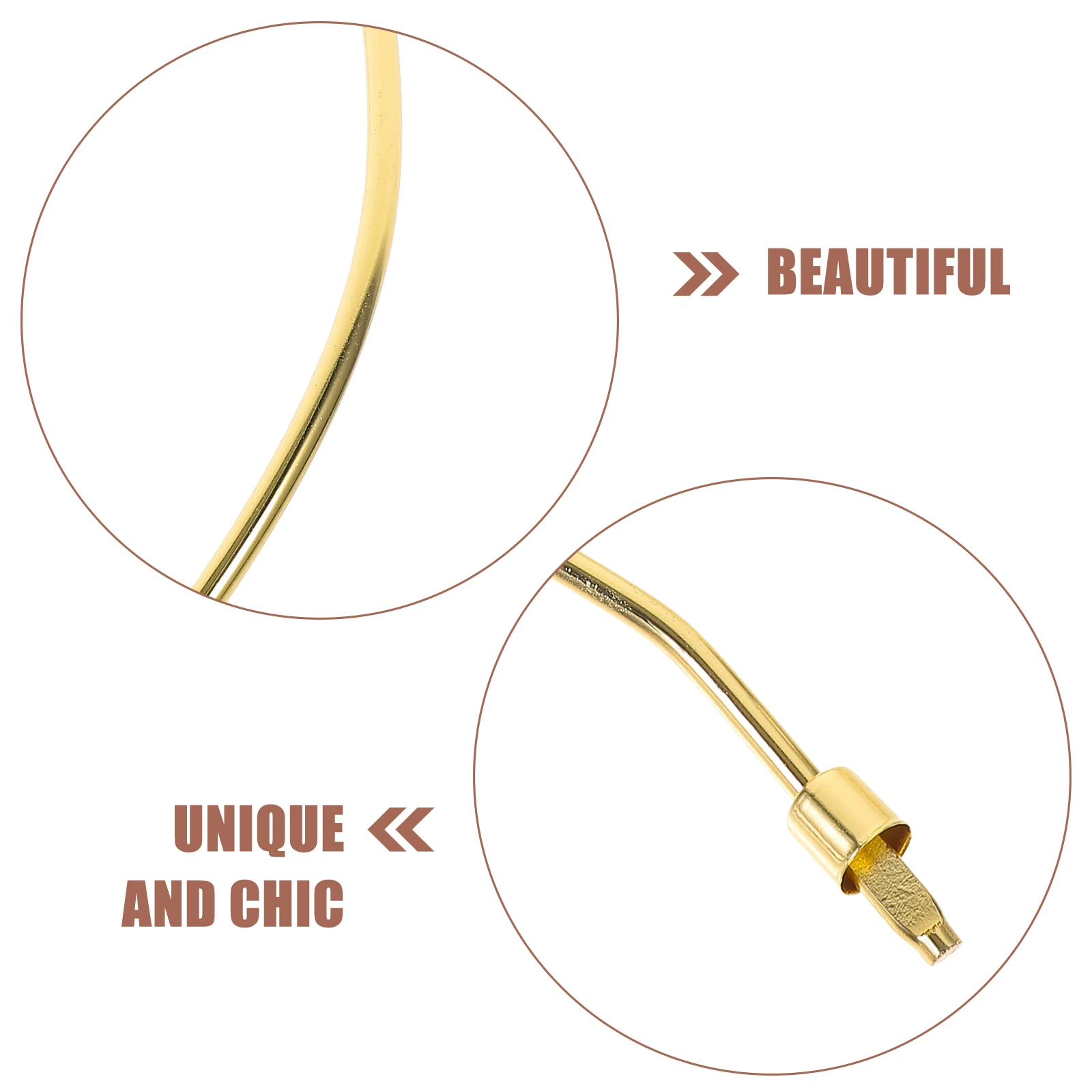 

Золотой 10-дюймовый комплект кронштейнов с бычьим рогом, держатель абажура, железные детали, настольные торшеры, аксессуары для ремонта, комплект «сделай сам», адаптер для арфы