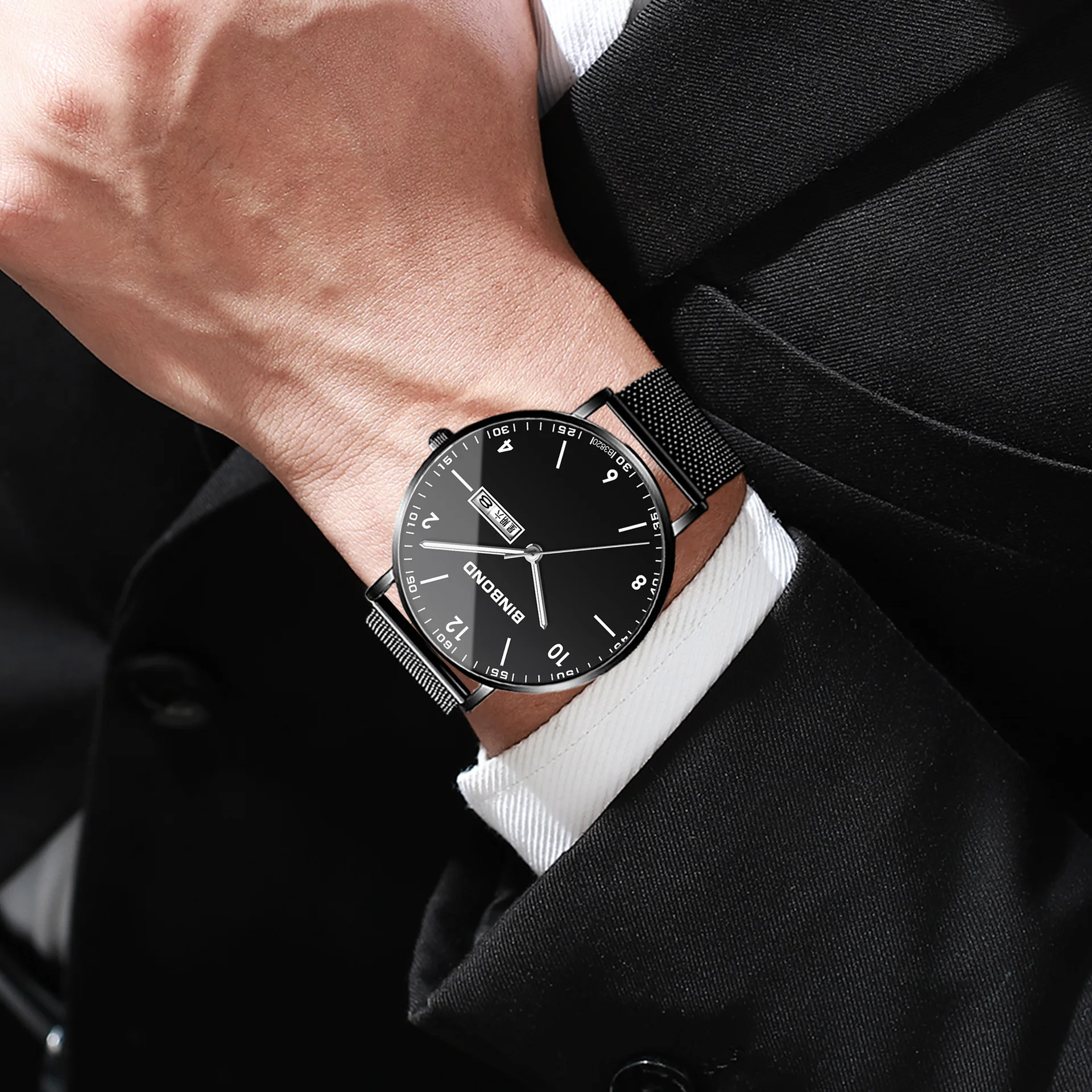 AL-149ワームホールコンセプト 中学生 トレンド 学生腕時計 メンズ クォーツ 防水 超薄型 メンズ腕時計