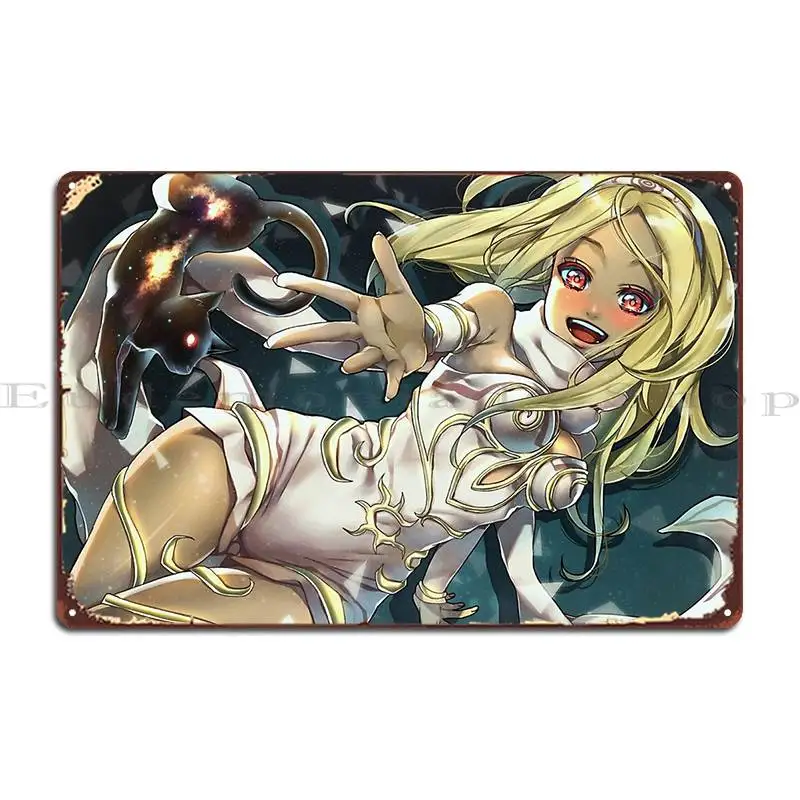 Gravity Rush White Kat Metal Sign Poster Wall Cave Designing Wall Cave Bar Cave Cinema Tin Sign Poster