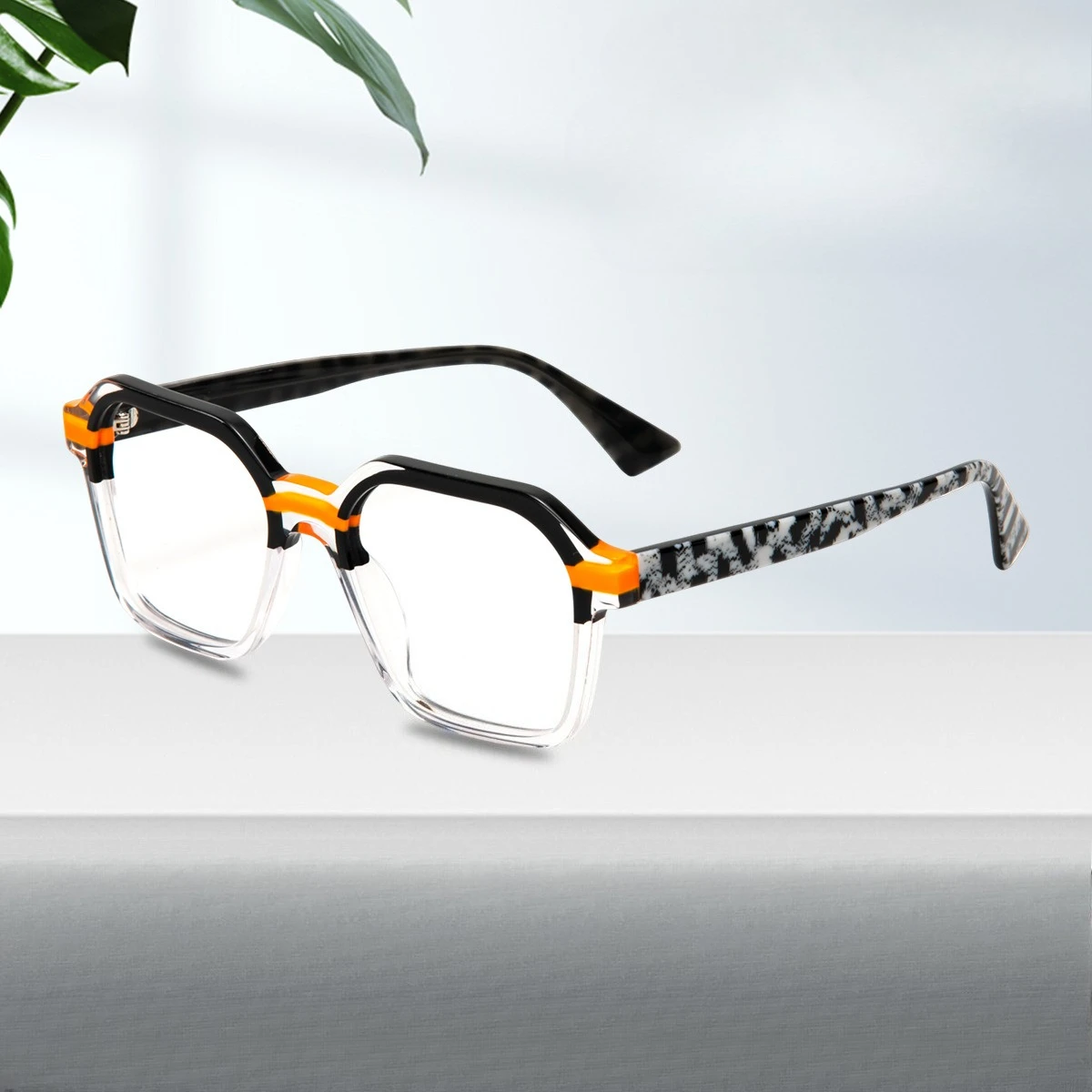 

2026 Fashion Top Quality Acetate Glasses Frame Man Luxury Optical Prescription Eyewear Women Trend Square Personality Eyeglasses