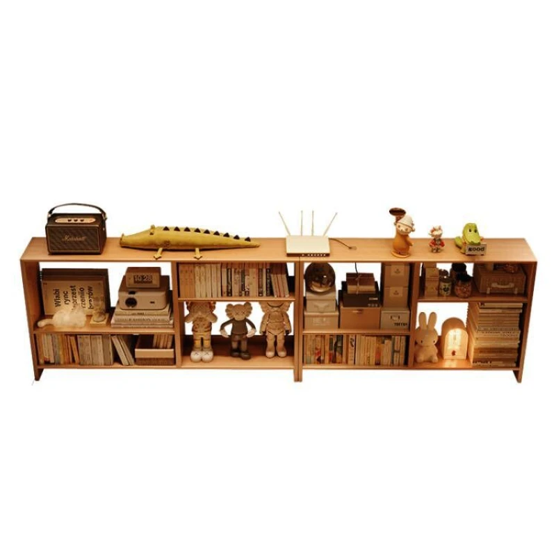 

TV wall rack against the all solid wood narrow cabinet router set top box long shelf under projector
