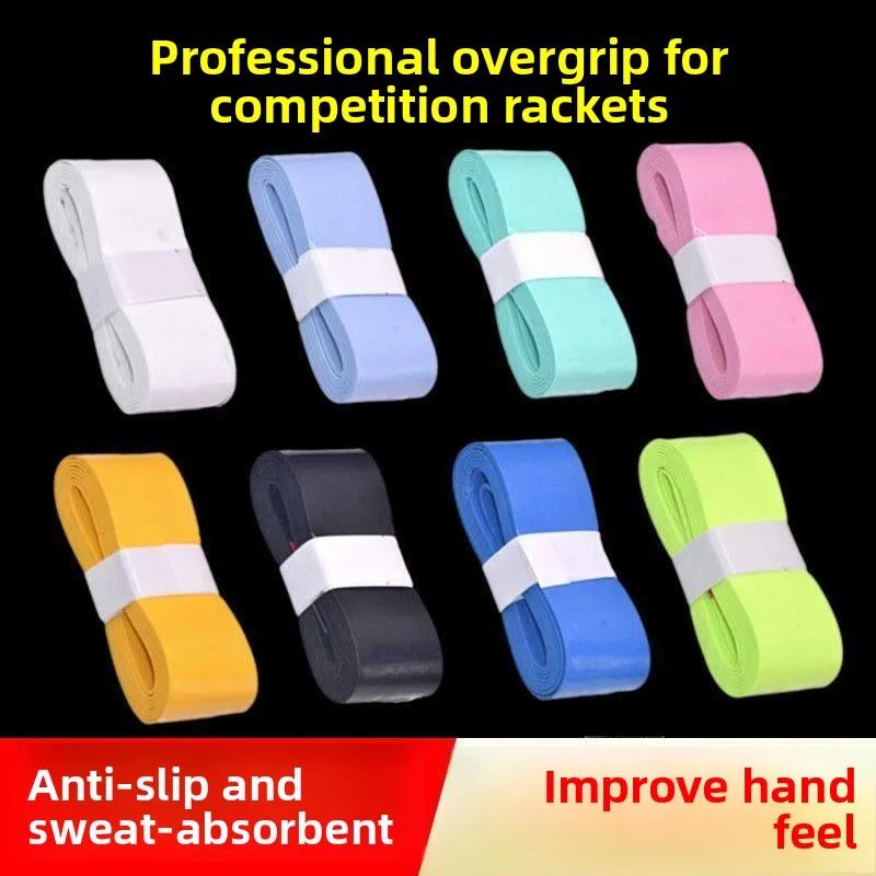 

Профессиональная ракетка для бадминтона с противоскользящим покрытием, впитывающая пот, с плоской поверхностью, для тенниса, велосипедного руля, обмотка для руля велосипеда