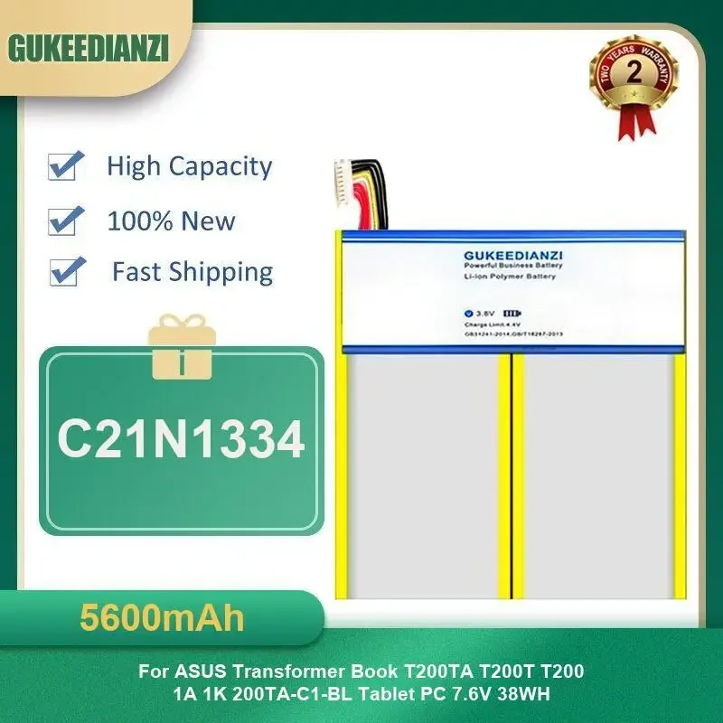 

5600mAh C21N1334 Tablet Battery For ASUS Transformer Book T200TA T200T T200 1A 1K 200TA-C1-BL Tablet PC High Capacity