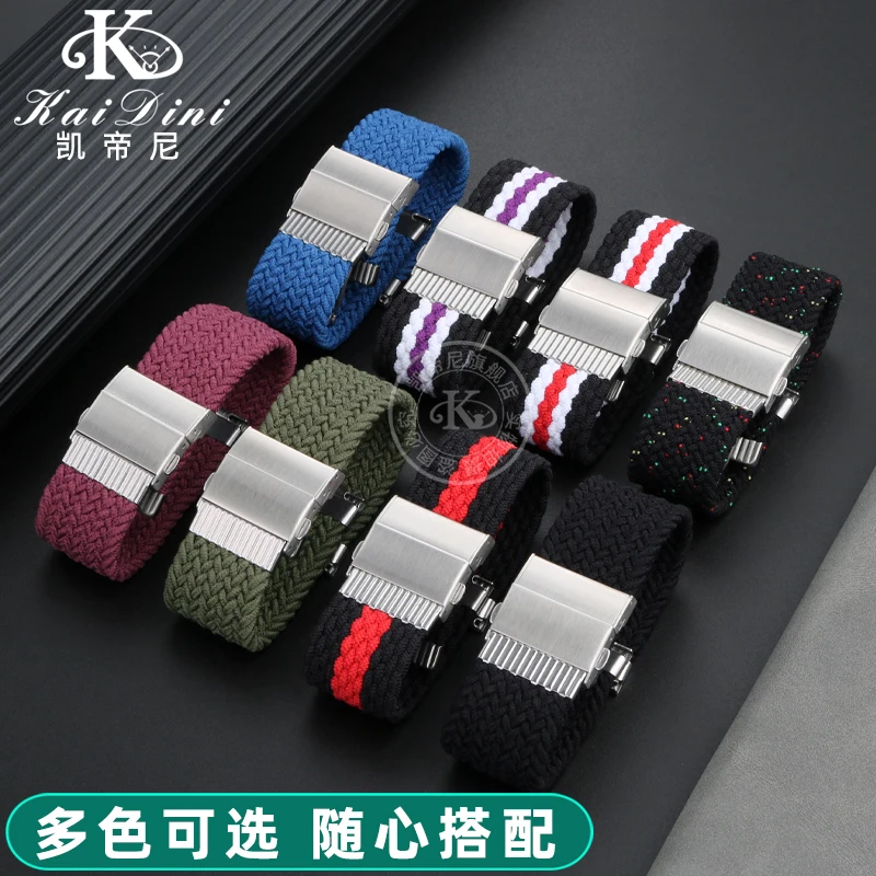 Correa de repuesto para reloj inteligente Huawei GT3/3pro watch 3 GT2, correa de nailon trenzado para Samsung